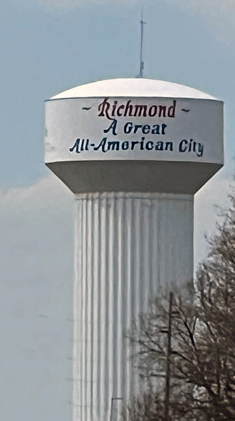 Richmond, Indiana water tower