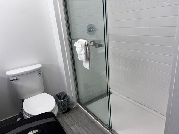 Bathroom in The Hotel in Indiana