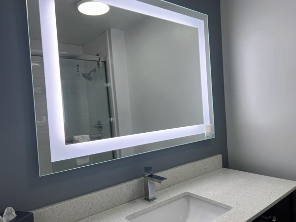 Bathroom in The Hotel in Indiana