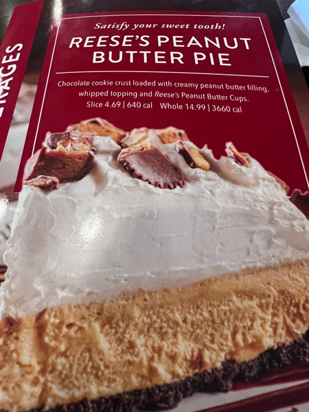 Reese's Peanut Butter pie
