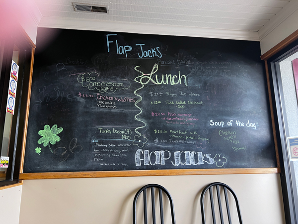 Flap-Jacks Pancake House menu