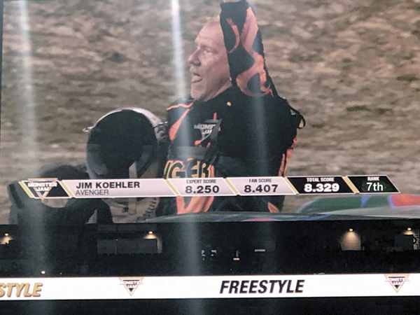Jim Koehler, driver of Avenger Monster Truck