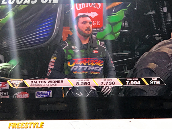 Dalton Widner, driver of Jurassic Attack Monster Truck