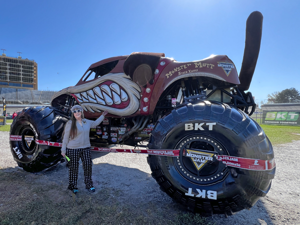 Karen Duquette and Monster Mutt monster truck