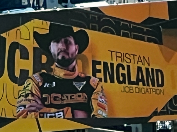 Tristen England driver of JCB Digatron