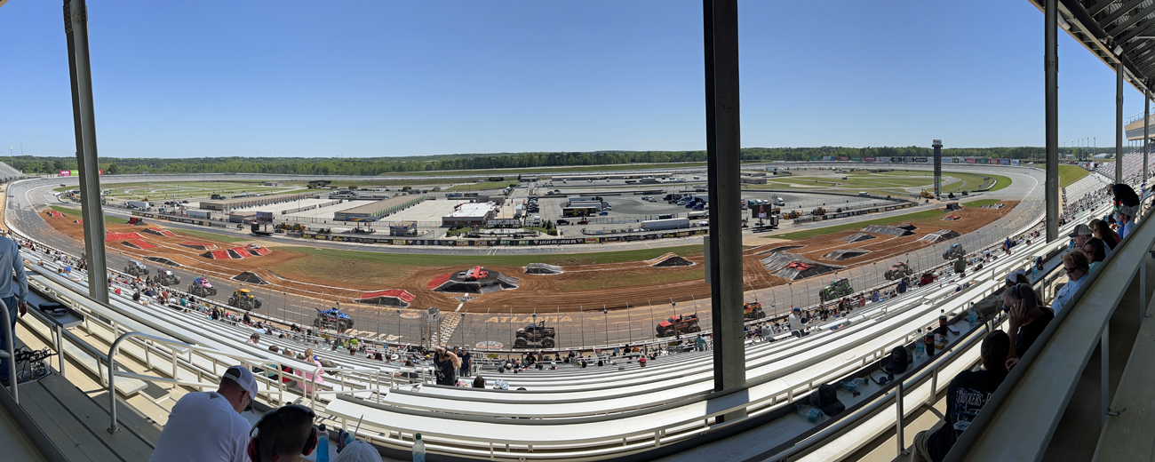 panorama view of the Monster Trucks
