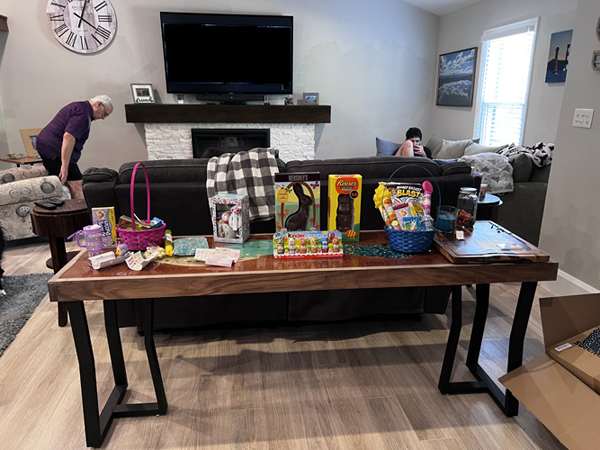 Easter baskets for the children