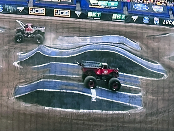 Zombie and Axe Monster Trucks