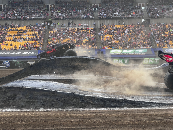 Jurassic Attack and Mayhem Monster Trucks