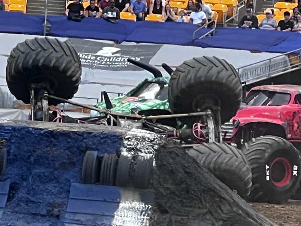 Avenger toppled over