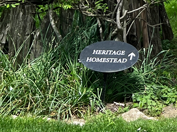 Heritage Homestead sign