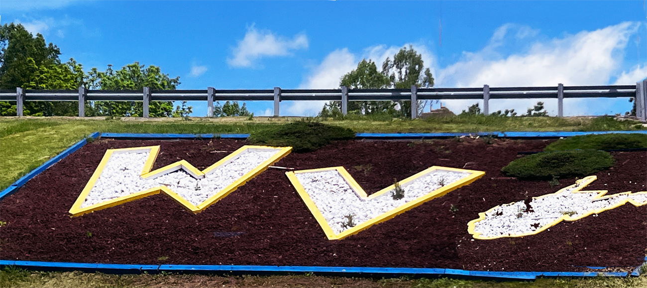 West Virginia initials and map