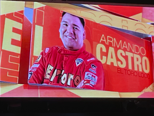 Armando Castro driver of El Toro Loco