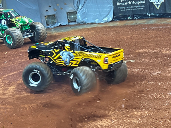 Raminator Monster Truck  doing donuts