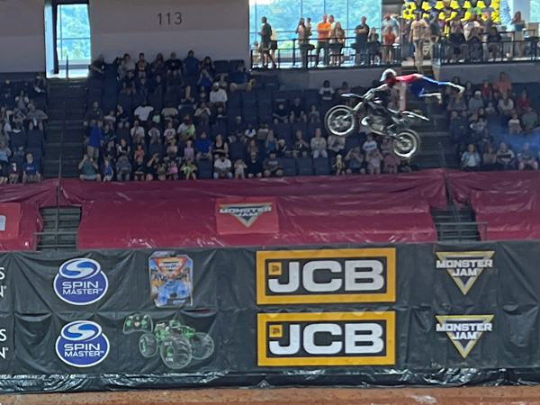 biker at Monster Jam in Georgia