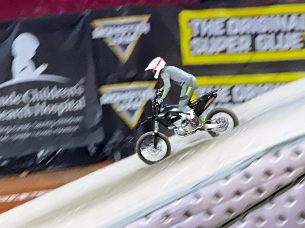 biker at Monster Jam in Georgia