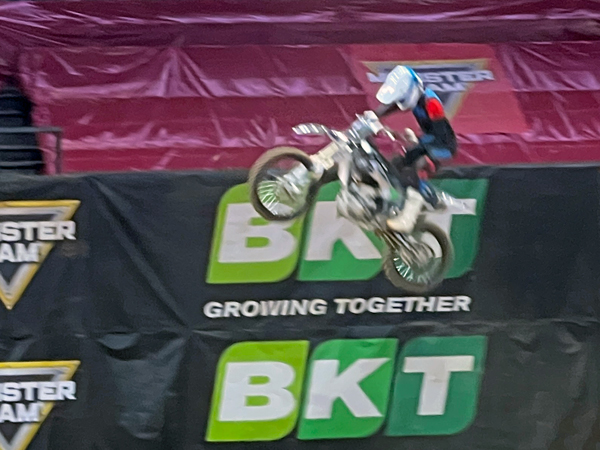 biker at Monster Jam in Georgia