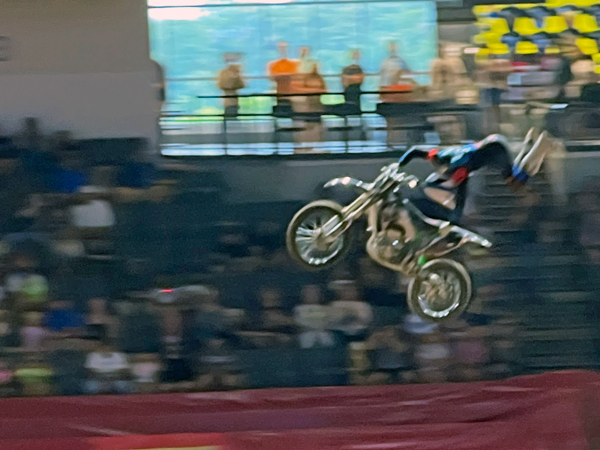 biker at Monster Jam in Georgia
