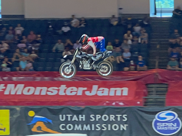 biker at Monsbter Jam in Georgia