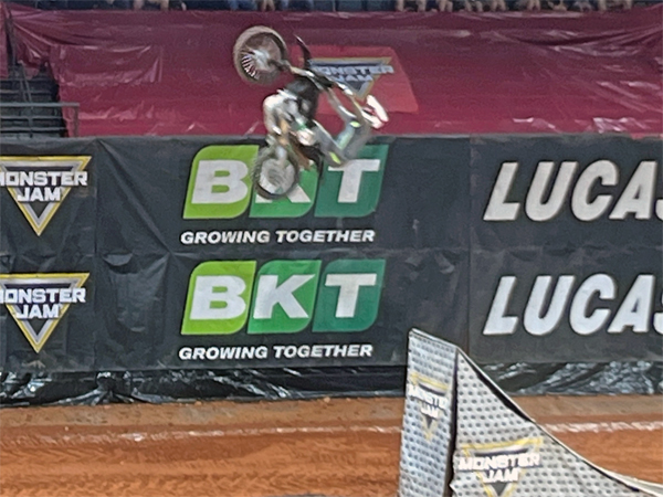 biker at Monster Jam in Georgia