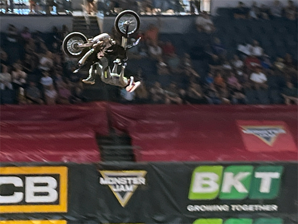 biker at Monster Jam in Georgia