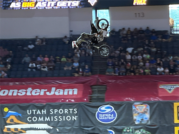biker at Monster Jam in Georgia