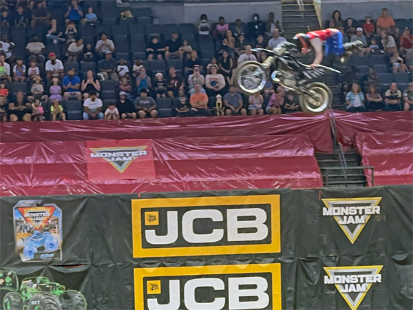 biker at Monster Jam in Georgia