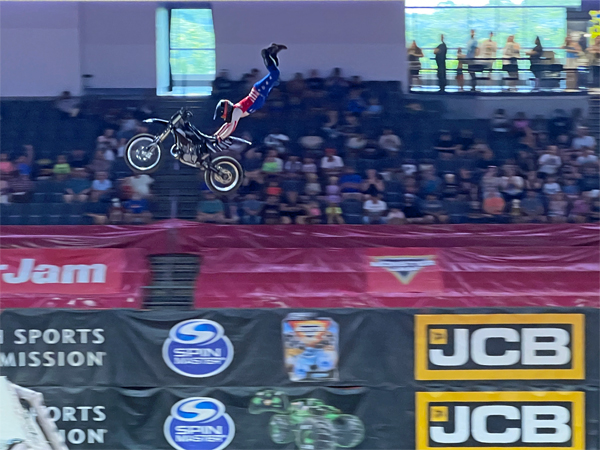 biker at Monster Jam in Georgia