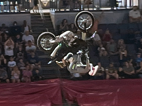 biker at Monster Jam in Georgia