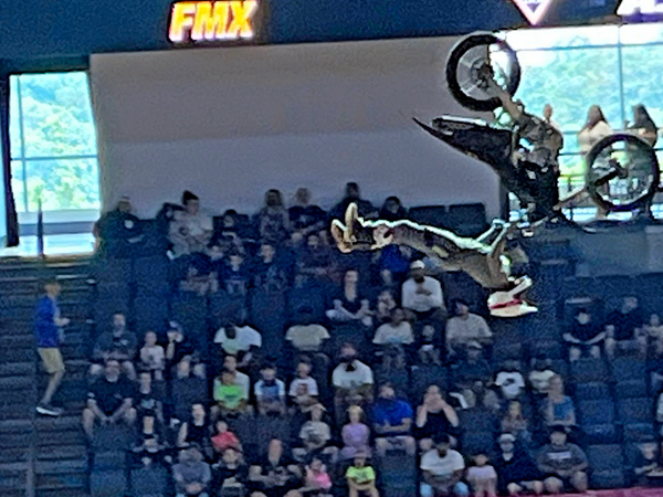 biker at Monster Jam in Georgia