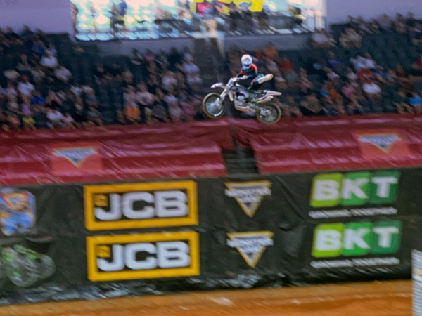 biker at Monster Jam in Georgia