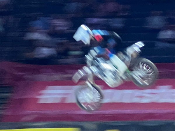biker at Monster Jam in Georgia