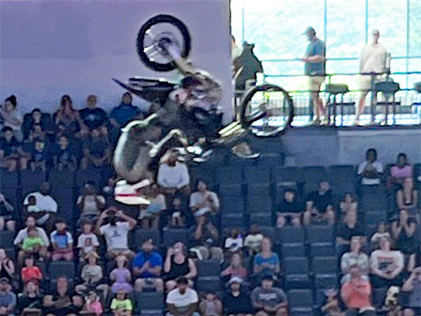 Josh Headford, winner of this biker event