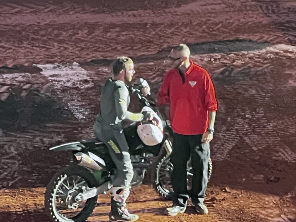 Josh Headford, winner of this biker event