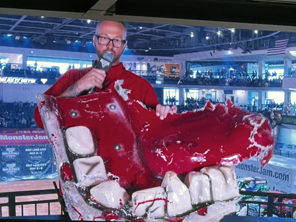 announcer and Zombie teeth.