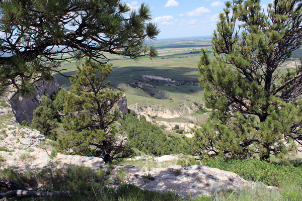 scenery at Scotts Bluff