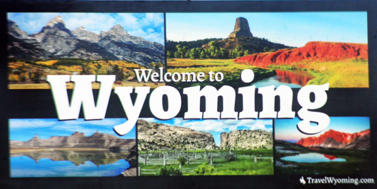 Welcome to Wyoming sign