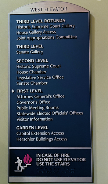 Directory sign
