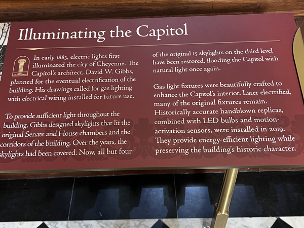 sign about Illuminating the Capitol