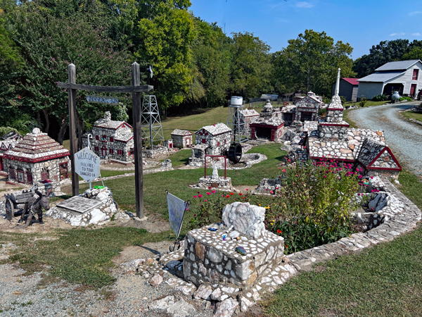 Shangri-La and the stone buildings