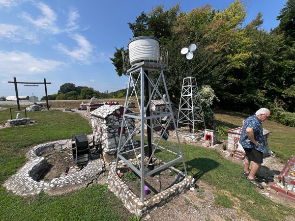 Lee Duquette and the water tower