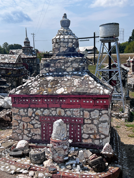 water tower and building