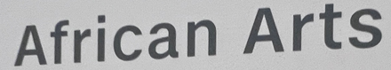 African Arts sign