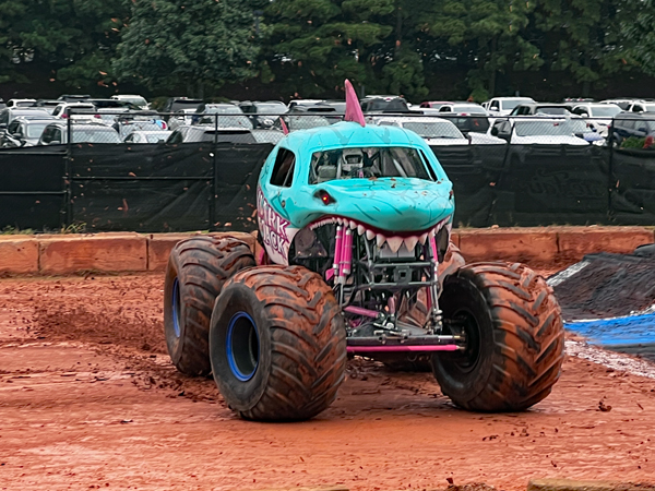 Shark Attack doing a Donut