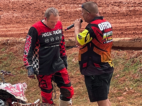 Chris being told off for his bad language