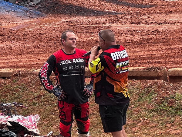 Chris being told off for his bad language