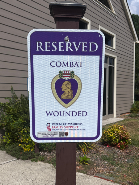 Combat Wounded sign