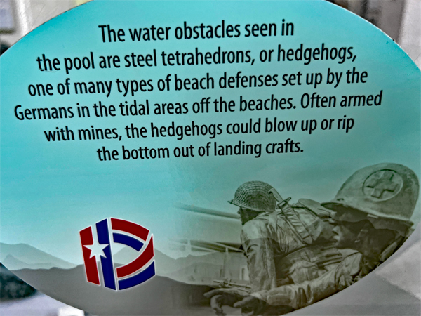 beach defenses sign