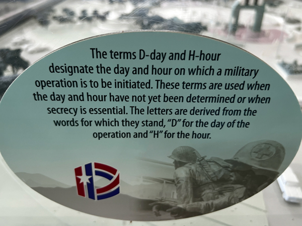 D-Day and H-hour sign