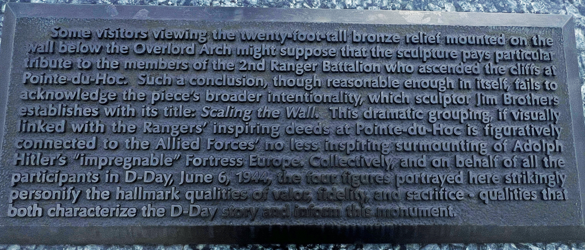 20-foot tall bronze relief wall